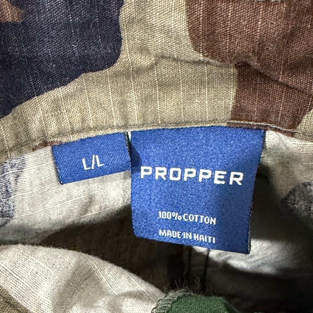 EUC Propper Men's Green and Brown Camouflage Cargo Tactical Ripstop Pants - Picture 4 of 4